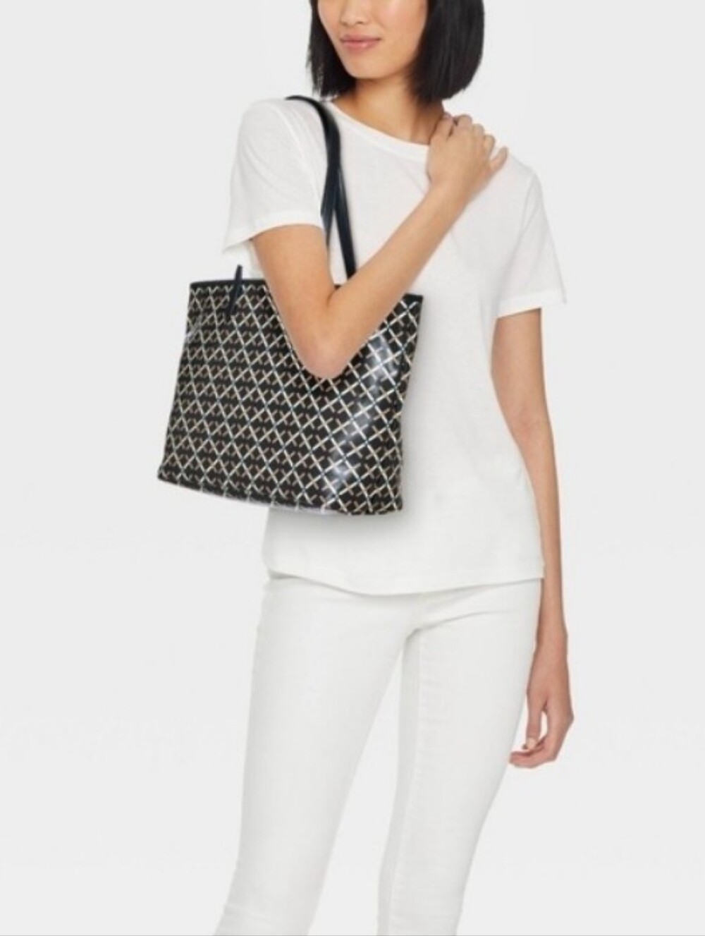 A New Day Monogram Tote w/Bag Scarf - Picture 6 of 16